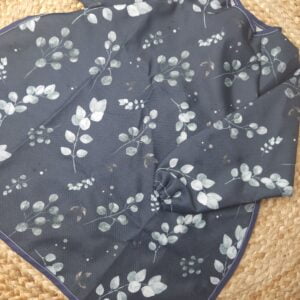 Bavoir à Manches Longues - Motifs Eucalyptus foncé - Taille 6/36 Mois