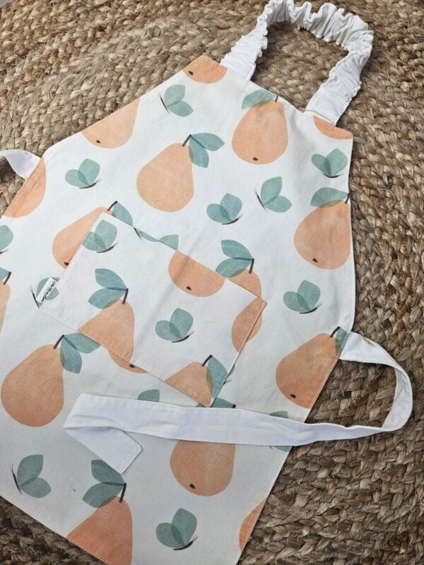 Tablier de Cuisine Enfant Papillons et Poires (2-7 ans)